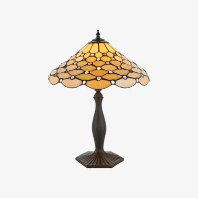 Lampa stołowa TF Pearl Stained Glass – oświetlenie ambientowe do sypialni i salonu T1002