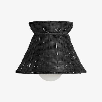 Wickara Woven Organic Silhouette Ceiling Light - Rattan Boho Style for Living Room T686