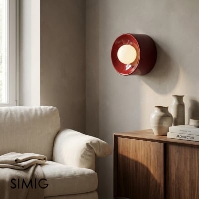 Ceranova Applique murale en céramique - lumière douce pour salon T499