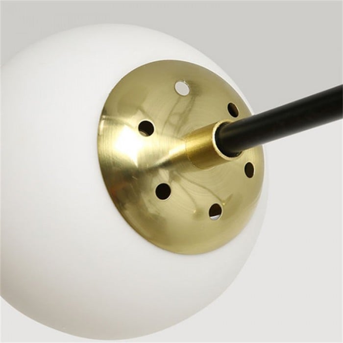 Lámpara de araña con forma de frijol mágico geométrico