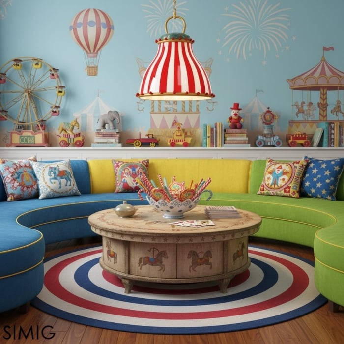 Lampada a sospensione in vetro circo M66