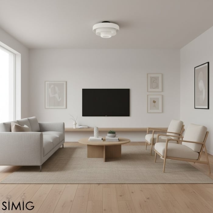 Veleora Triple Layer Disc Ceiling Light - Bauhaus Colorful Design S361