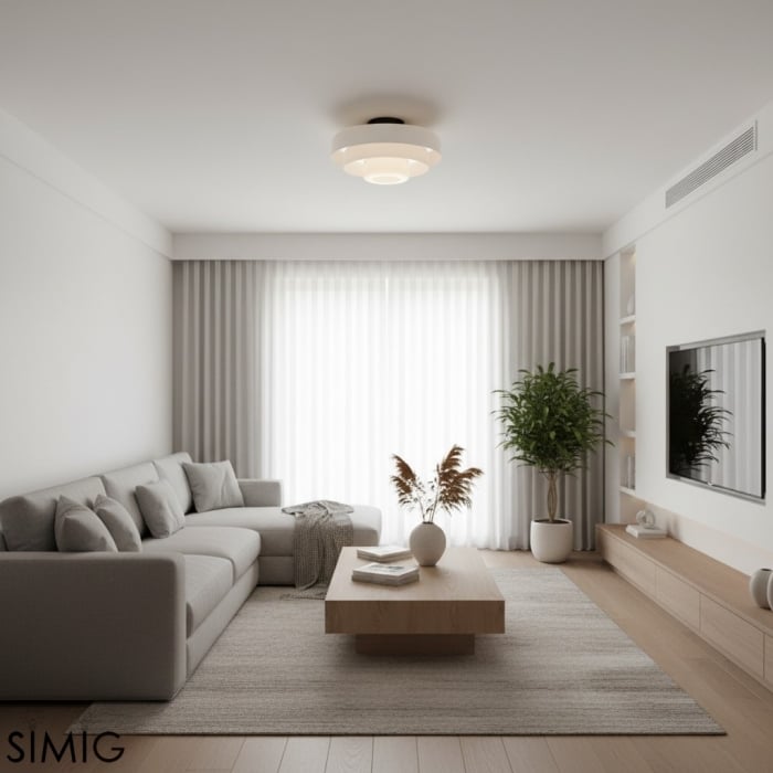 Veleora Triple Layer Disc Ceiling Light - Bauhaus Colorful Design S361