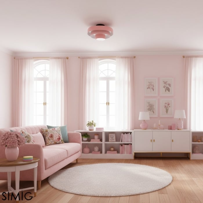 Veleora Triple Layer Disc Ceiling Light - Bauhaus Colorful Design S361