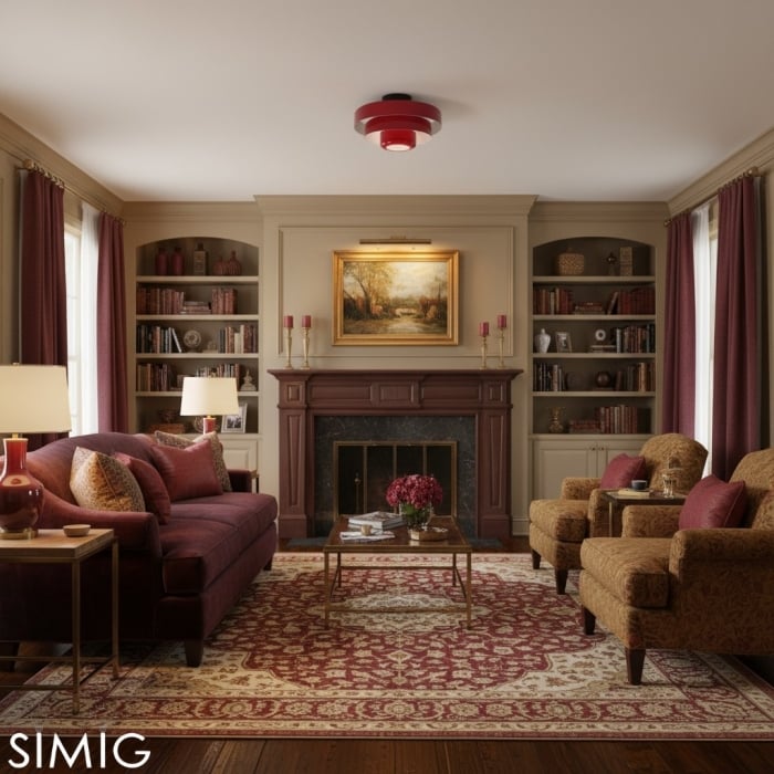 Veleora Triple Layer Disc Ceiling Light - Bauhaus Colorful Design S361