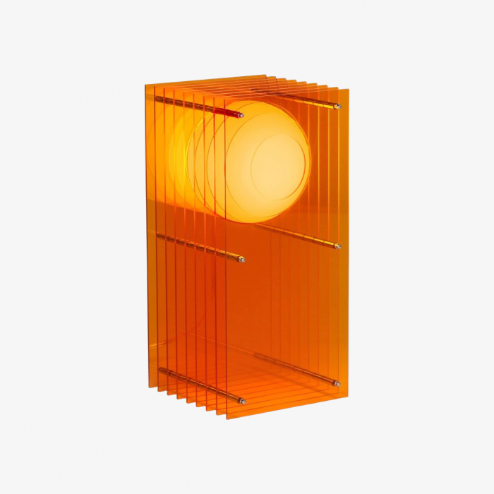 Geometric Layering Cuboid Lamp – Modern Acrylic Sunset Ambient Table Lamp S372