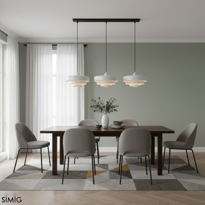 Triple Layer Disc Macaron Cake Závěsná lampa S103