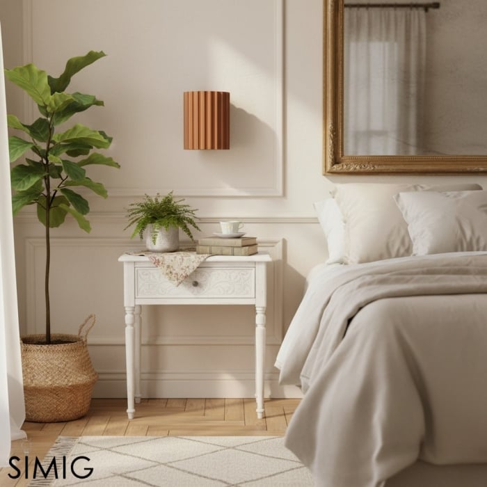 Minimalistische geribbelde harsgecanneleerde wandlamp S104