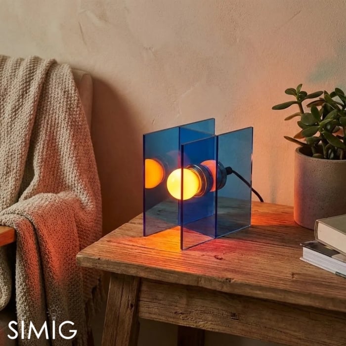 Afterglow Sunset Ocean Horizon Table Lamp - Modern Acrylic for Bedroom and Living Room S258