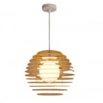 Lámpara colgante de concha de nautilus S196