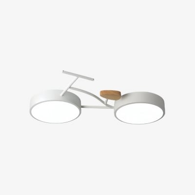 Nordic Fun Cykel LED-taklampa - Träskivdesign för barnrum S380