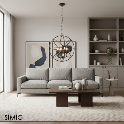 Globe Kaars Kroonluchter