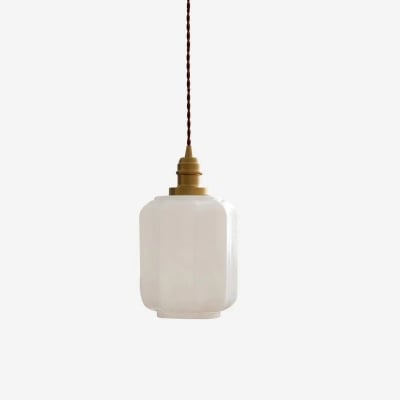 Glassora Creative Glass Lantern Pendant Lamp - Stylish Hanging Light for Kitchen or Bedroom U15
