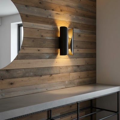 오레곤 예술적인 조각 벽등 - 복도나 거실에 어울리는 추상적인 나선형 금속 벽 조명 T1095