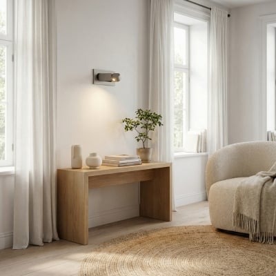 Noctiqo 조절식 LED 침대 옆 벽 조명 - 현대적인 디자인의 금속 소재 가정용 야간 조명 T1081