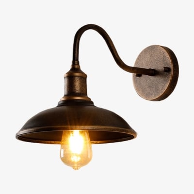 솔렌보 장식용 그릇 모양 빈티지 벽걸이 조명 - 정원용 외부 조명 T1078