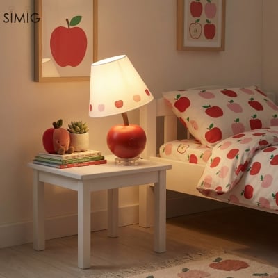 Modern Creative Apple Design Table Lamp – Cozy Ambient Light for Bedroom S393