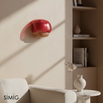 Applique murale en verre stratifié pour un éclairage ambiant chaleureux S236