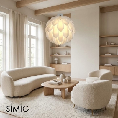 Layered Flower Pendant Light - Nordic Sculptural Home Lighting S398