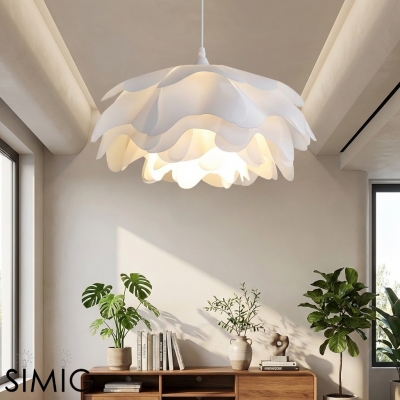 Layered Petal Pendant Light - Modern Acrylic for Bedroom S399