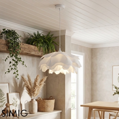 Layered Petal Pendant Light - Modern Acrylic for Bedroom S399