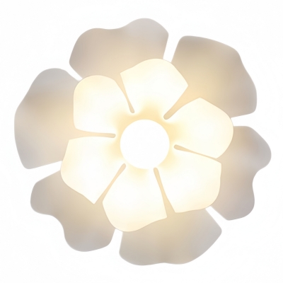 Layered Petal Ceiling Light - Modern Acrylic and Iron for Bedroom S401