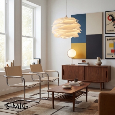 Rose Petal Sculptural Nordic Pendant Lamp - Lamp for Bedroom Glow S397