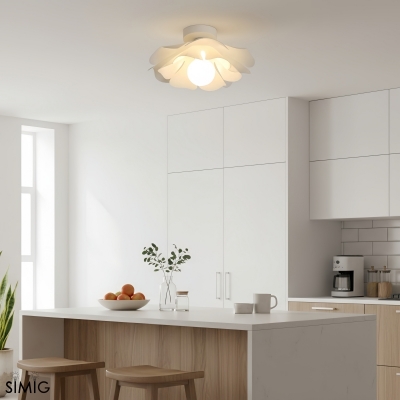 Layered Petal Ceiling Light - Modern Acrylic and Iron for Bedroom S401