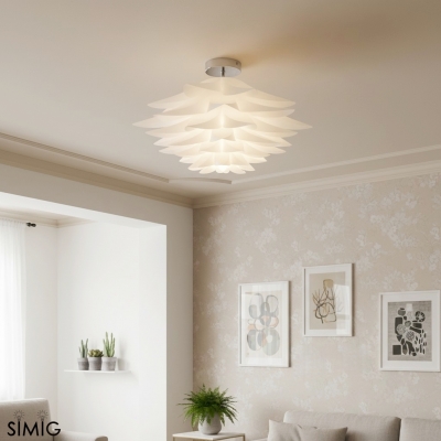 Sculptural Petal Ceiling Light – Modern Lamp for Living Room S406