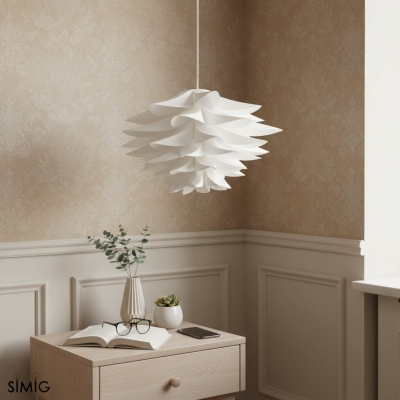 Nordic Lotus Ceiling Lamp – Contemporary Pendant for Living Room S407