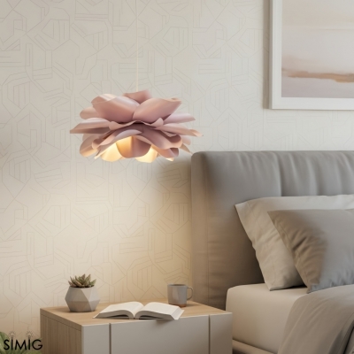 Layered Flower Pendant Light – Modern Pendant Lamp for Bedroom S408