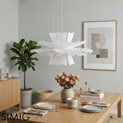 Modern Flower Pendant Light – Sculptural Lamp for Living Room S403