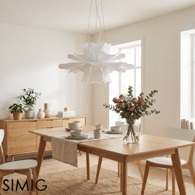 Modern Flower Pendant Light – Sculptural Lamp for Living Room S403