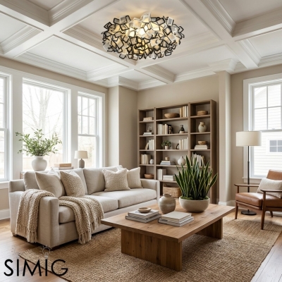 Gradient Acrylic Ceiling Light – Modern Ceiling Lamp for Bedroom S405