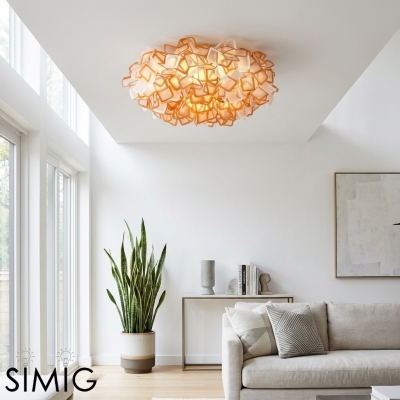 Gradient Acrylic Ceiling Light – Modern Ceiling Lamp for Bedroom S405