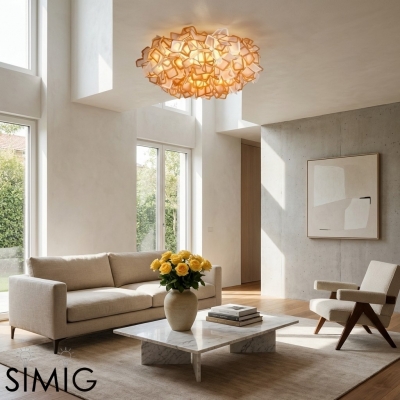 Gradient Acrylic Ceiling Light – Modern Ceiling Lamp for Bedroom S405