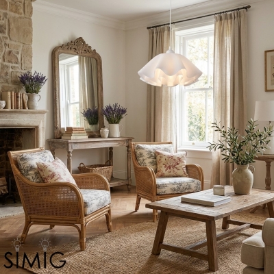 Minimalist Flower Pendant Light Modern Design - Bedroom Lighting S395