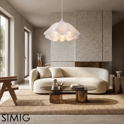 Minimalist Flower Pendant Light Modern Design - Bedroom Lighting S395