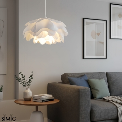 Layered Petal Pendant Light - Modern Acrylic for Bedroom S399