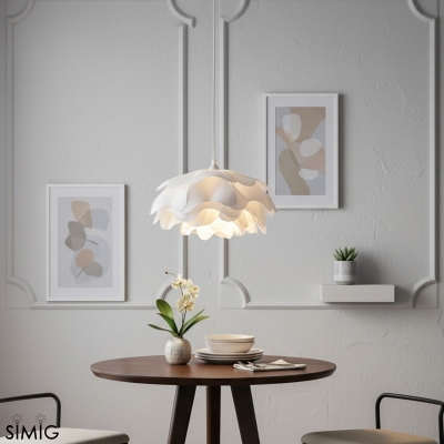 Layered Petal Pendant Light - Modern Acrylic for Bedroom S399