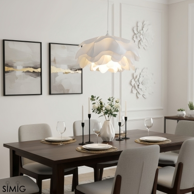 Layered Petal Pendant Light - Modern Acrylic for Bedroom S399