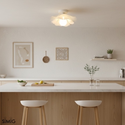 Layered Petal Ceiling Light - Modern Acrylic and Iron for Bedroom S401