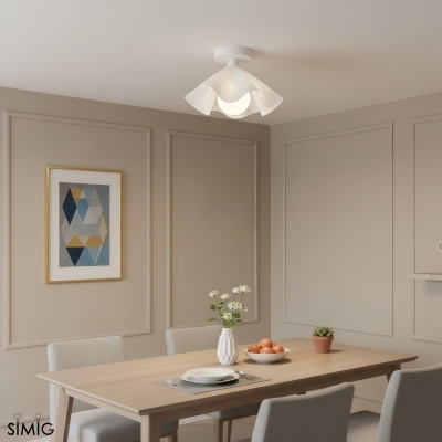 Layered Petal Ceiling Light - Modern Acrylic and Iron for Bedroom S401