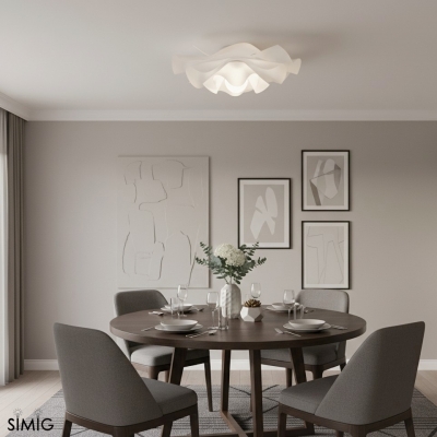 Layered Petal Ceiling Light - Modern Acrylic and Iron for Bedroom S401