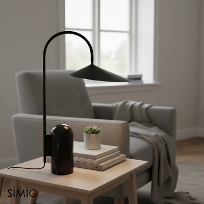 Nulavo Table Lamp - Minimalist Pivoting Lamp for Contemporary Interiors