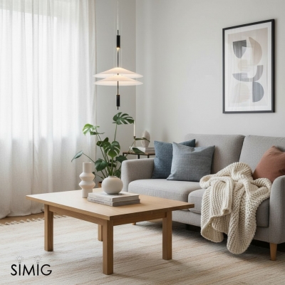 Flamingo Lustre - Lustre LED Superposé Moderne pour Salon