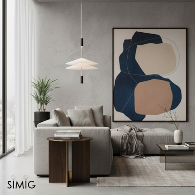 Flamingo Lustre - Lustre LED Superposé Moderne pour Salon