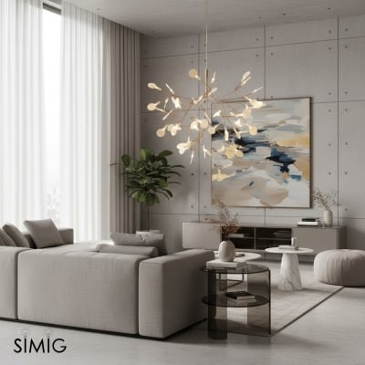 Lámpara de araña Heracleum