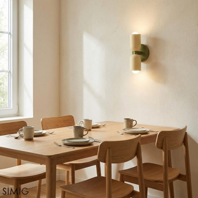 Aplique de pared Macaron de dos cabezales arriba y abajo S94