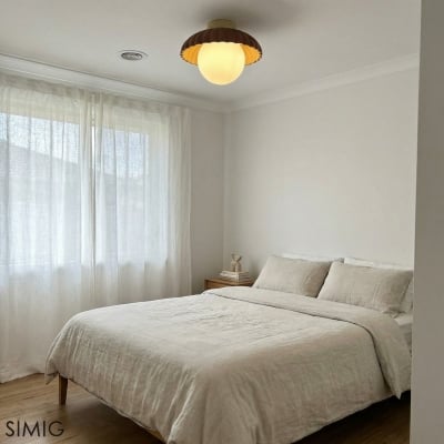 Lámpara de techo estilo crema extraterrestre M77